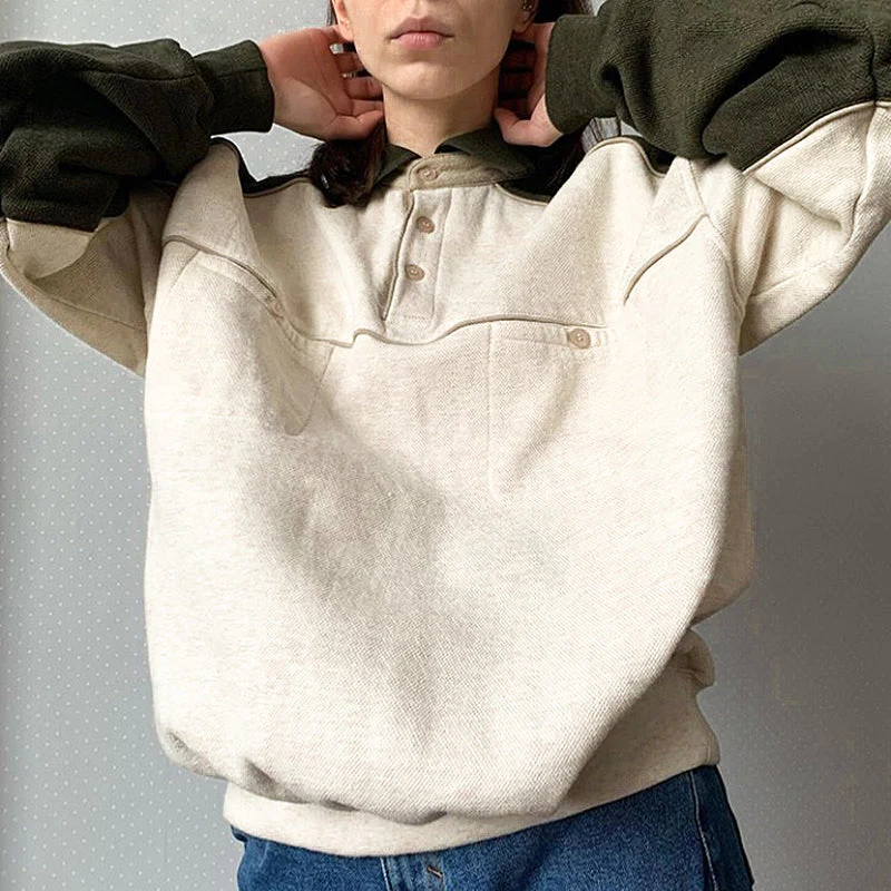 Vintage Pickle Green Sweater - Image 2