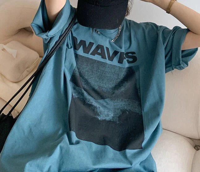 Vintage Print Oversized T-shirt - Image 3