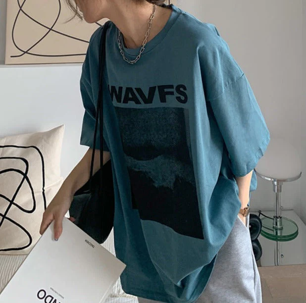 Vintage Print Oversized T-shirt - Image 4