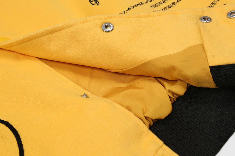 Vintage Pu Leather Varsity Jacket - Image 5