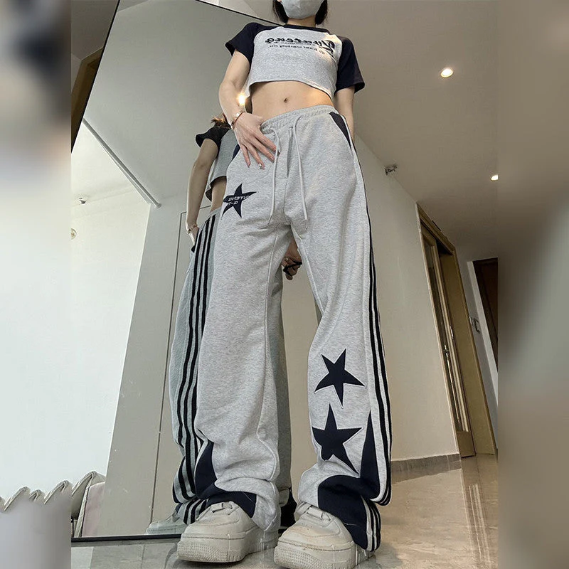 Vintage Star Print Sweatpants - Image 2