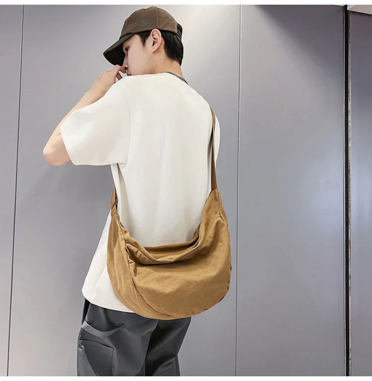 Vintage Wash Large Canvas Shoulder Bag - Image 10
