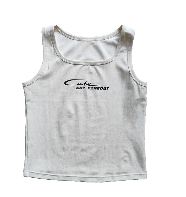 Vintage Washed Logo Print Cami Top - Image 3