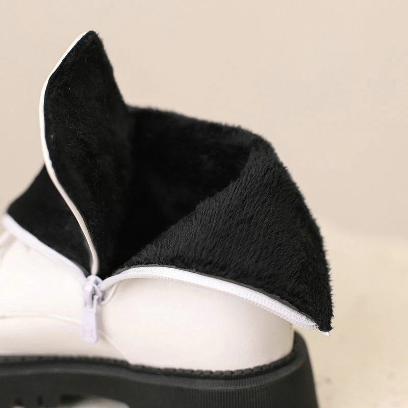 Warm Lace-up Ankle Boots - Image 6