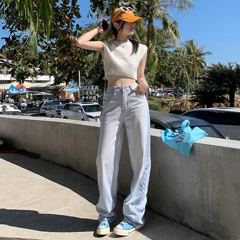 Washed Loose Boyfriend Jeans - Image 2
