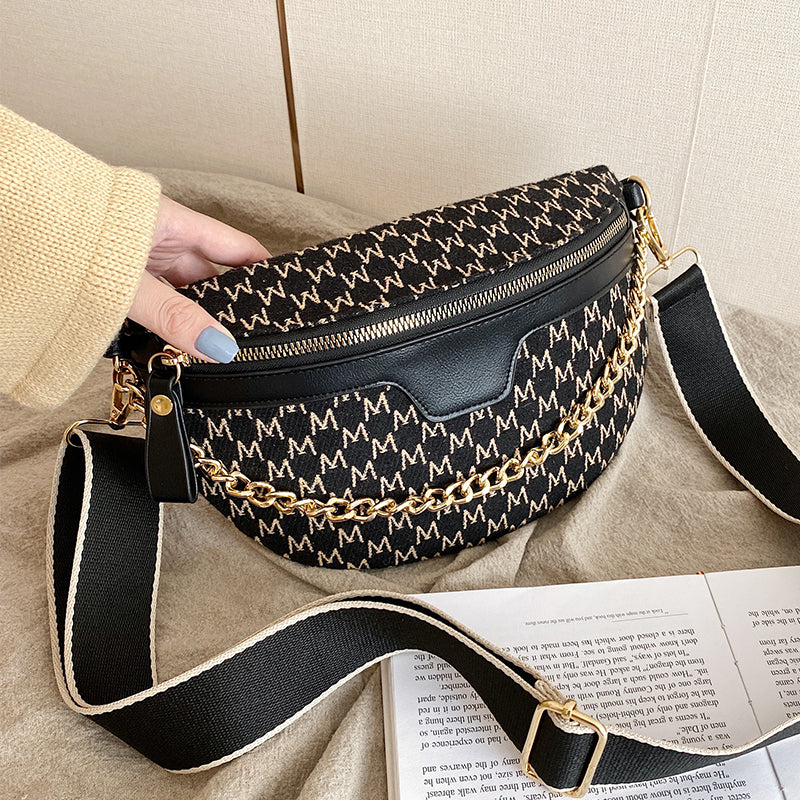 Wide Shoulder Strap Messenger Bag - Image 3