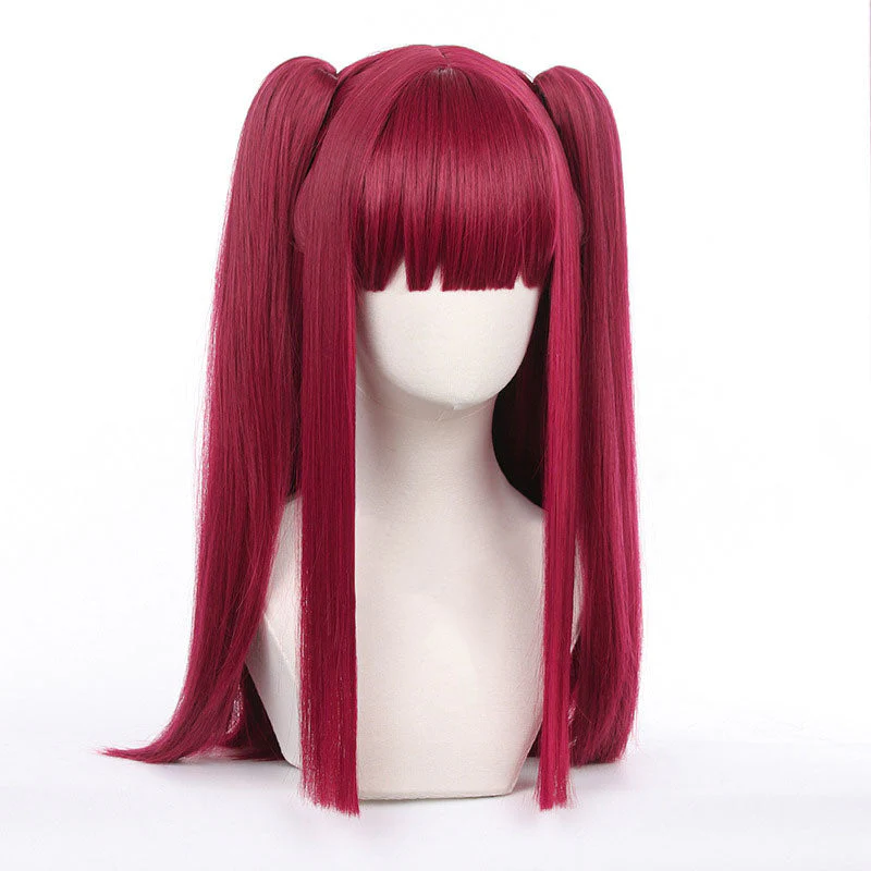 Wine red Cos Wigs