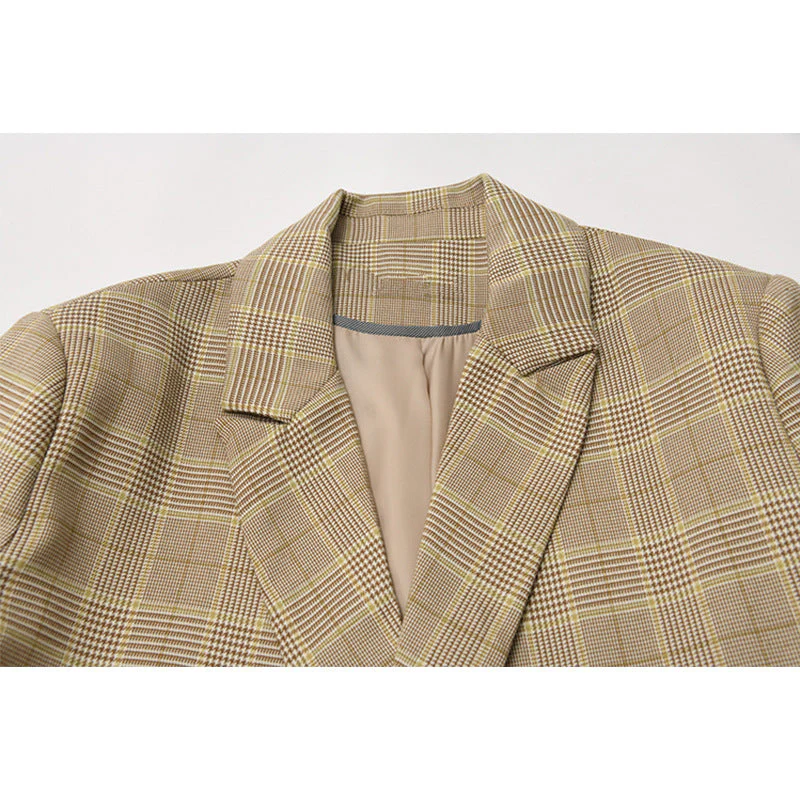 Women's plaid blazer - Image 3