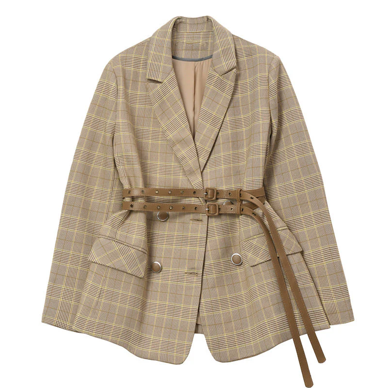 Women's plaid blazer - Image 4