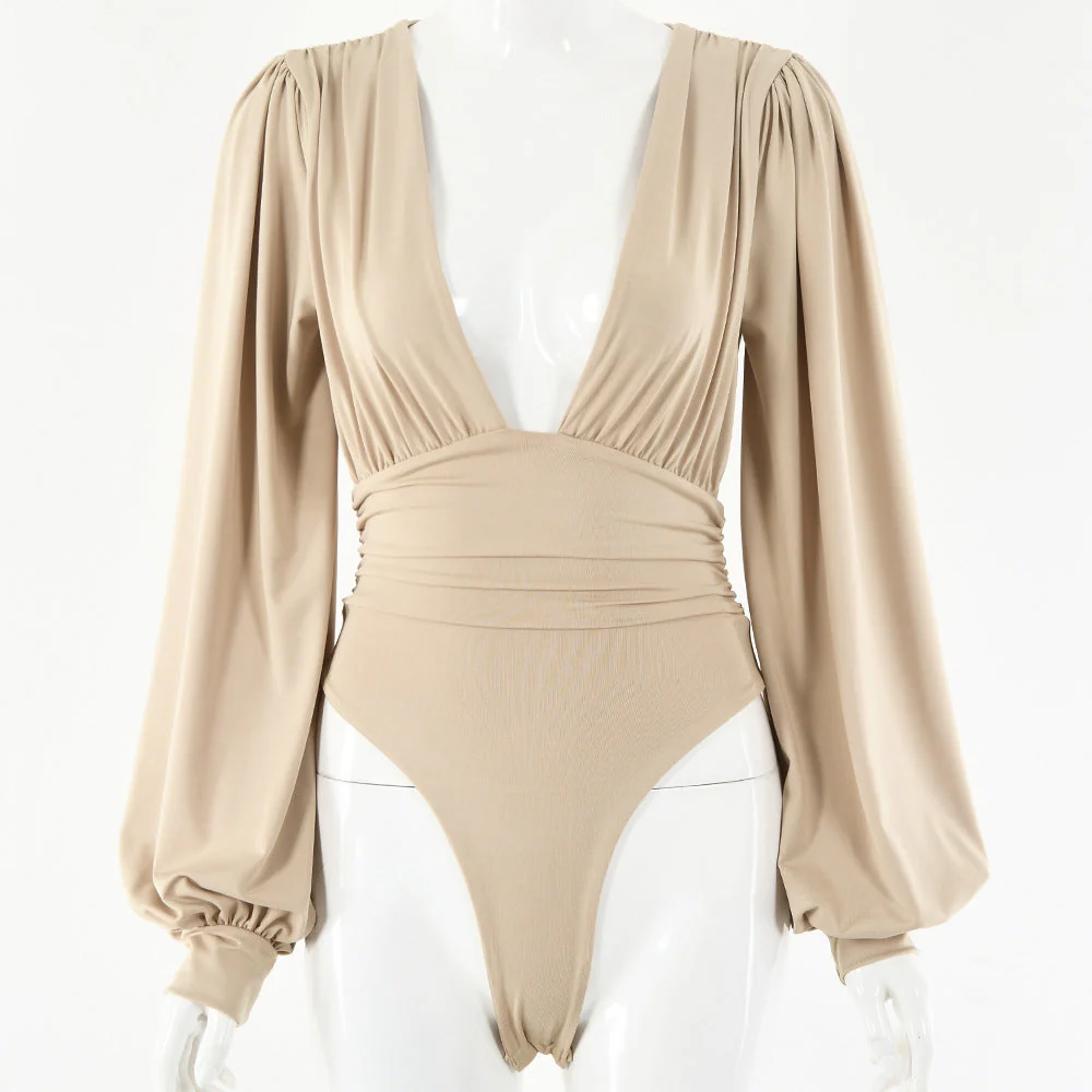 Women's sexy long-sleeved bodysuit - Image 4