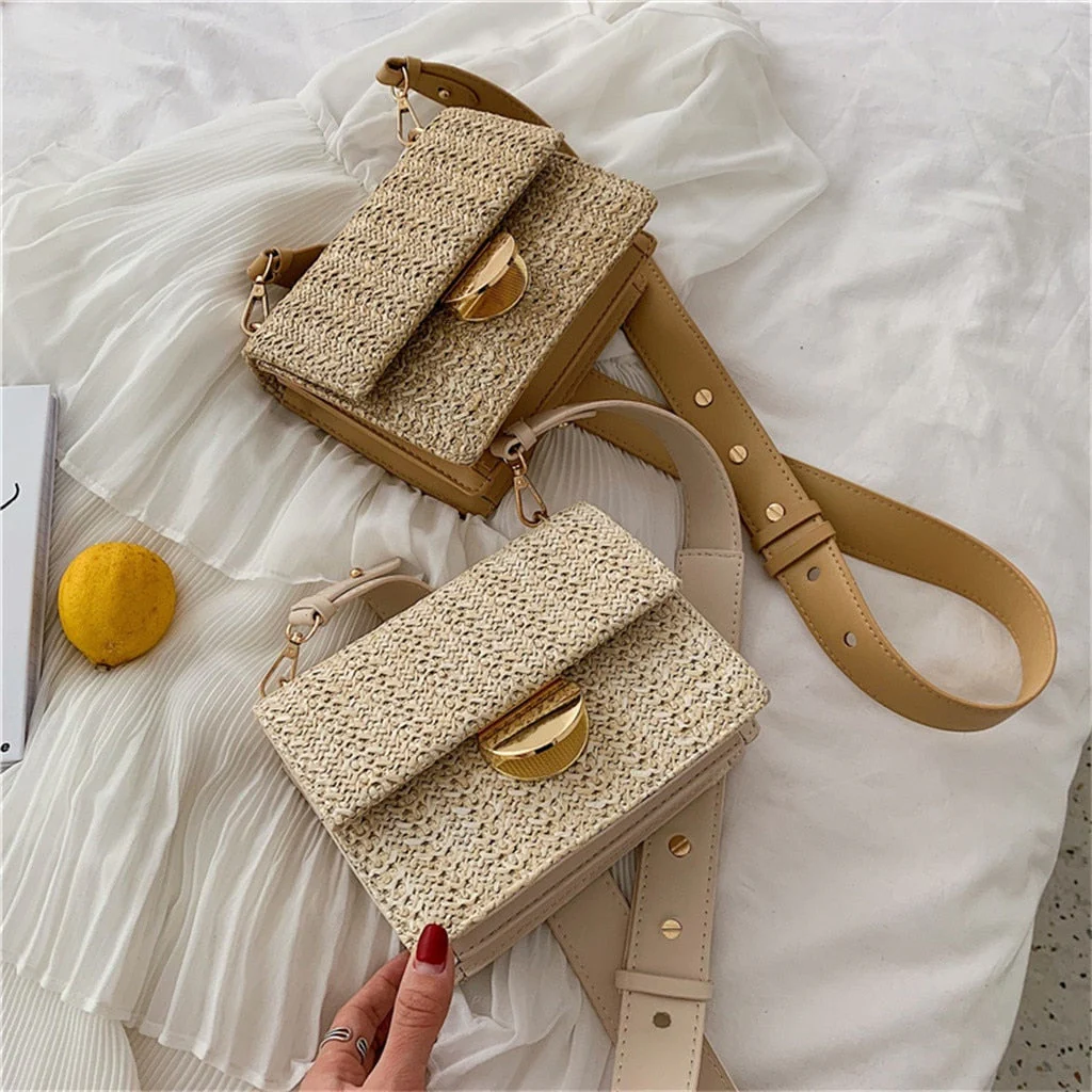 Woven small square bag - Image 3
