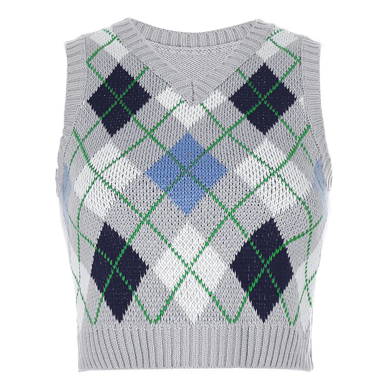 plaid stacking and outer sweater - Image 10