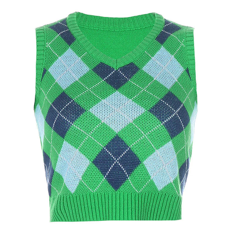 plaid stacking and outer sweater - Image 2