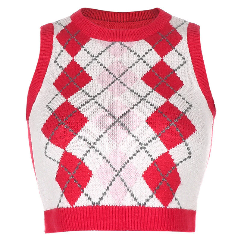 plaid stacking and outer sweater - Image 4