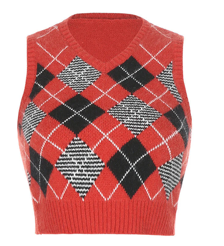plaid stacking and outer sweater - Image 6