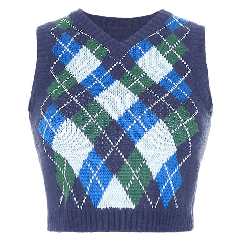 plaid stacking and outer sweater - Image 7