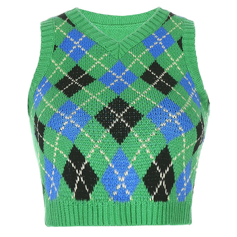 plaid stacking and outer sweater - Image 9