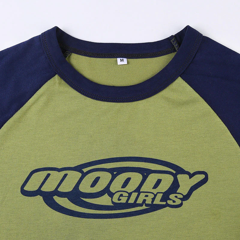 Y2K Logo Graphic Raglan Sleeve Crop Top - Image 10